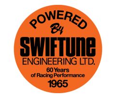Swiftune heritage round sticker